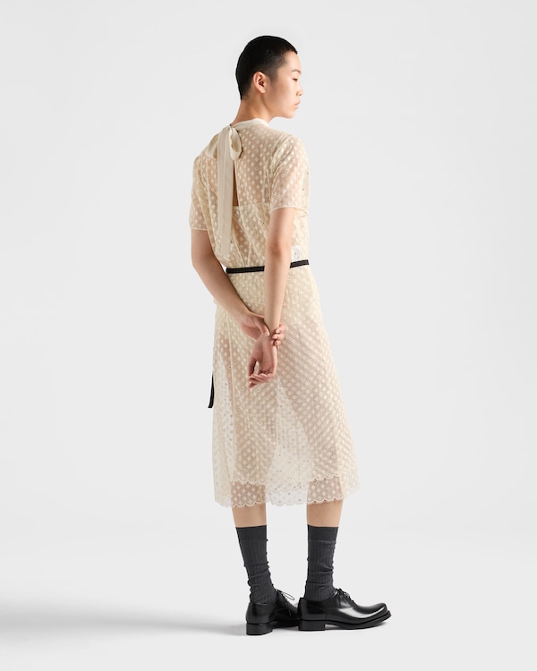 Vestido de encaje bordado - Natural Vestido de encaje bordado - Natural