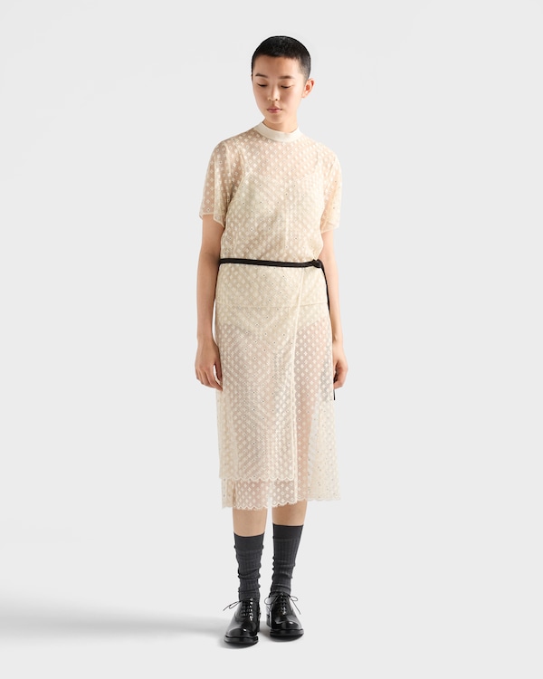Vestido de encaje bordado - Natural Vestido de encaje bordado - Natural