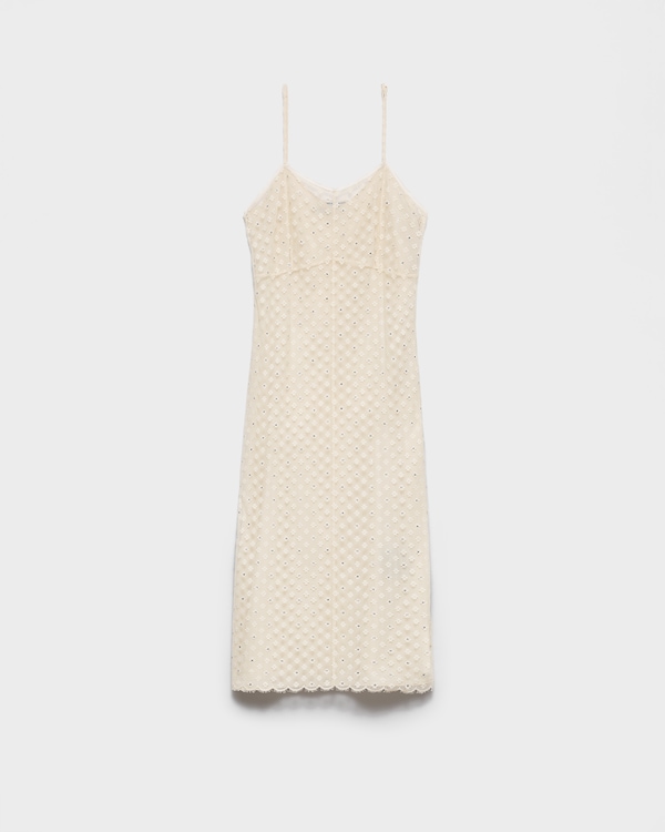 Vestido de encaje bordado - Natural Vestido de encaje bordado - Natural
