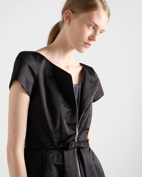Duchesse silk dress - Black Duchesse silk dress - Black