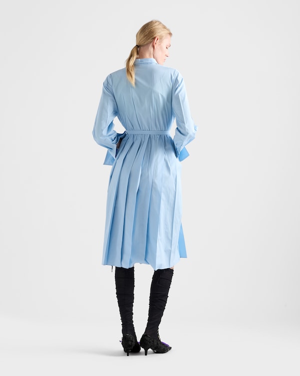 Cotton poplin dress - Sky Blue Cotton poplin dress - Sky Blue