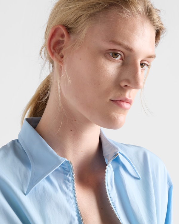 Cotton poplin dress - Sky Blue Cotton poplin dress - Sky Blue
