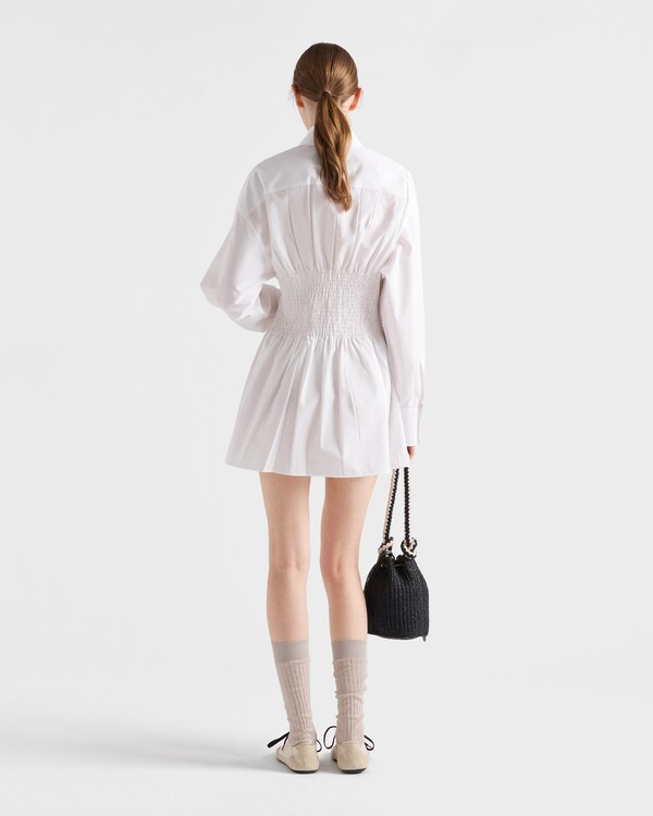 Poplin shirt with smocking Poplin shirt with smocking