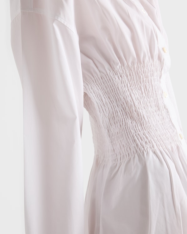 Poplin shirt with smocking Poplin shirt with smocking