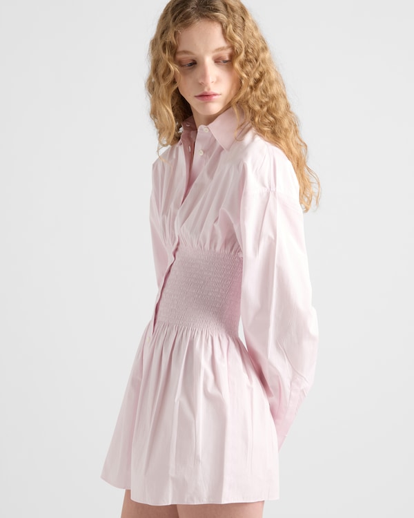 Poplin shirt with smocking Poplin shirt with smocking