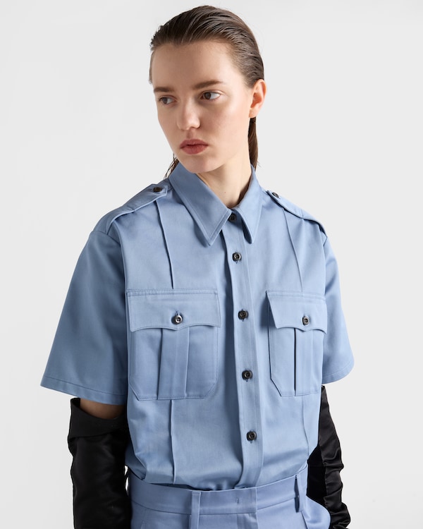 斜纹棉布衬衫 - 飞行员蓝色 斜纹棉布衬衫 - 飞行员蓝色