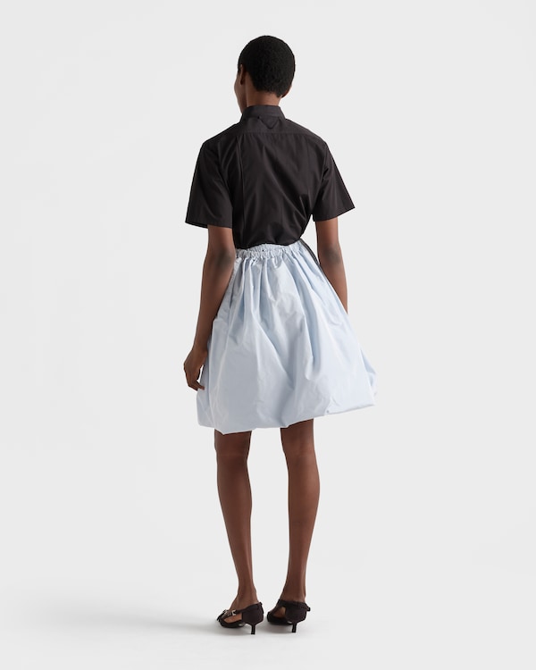 Camicia a maniche corte in popeline - Nero Camicia a maniche corte in popeline - Nero