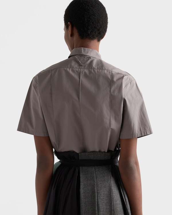 Camicia a maniche corte in popeline - Ferro Camicia a maniche corte in popeline - Ferro