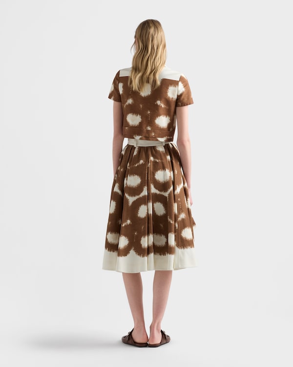 프린트 캔버스 셔츠 - 타바코 프린트 캔버스 셔츠 - 타바코