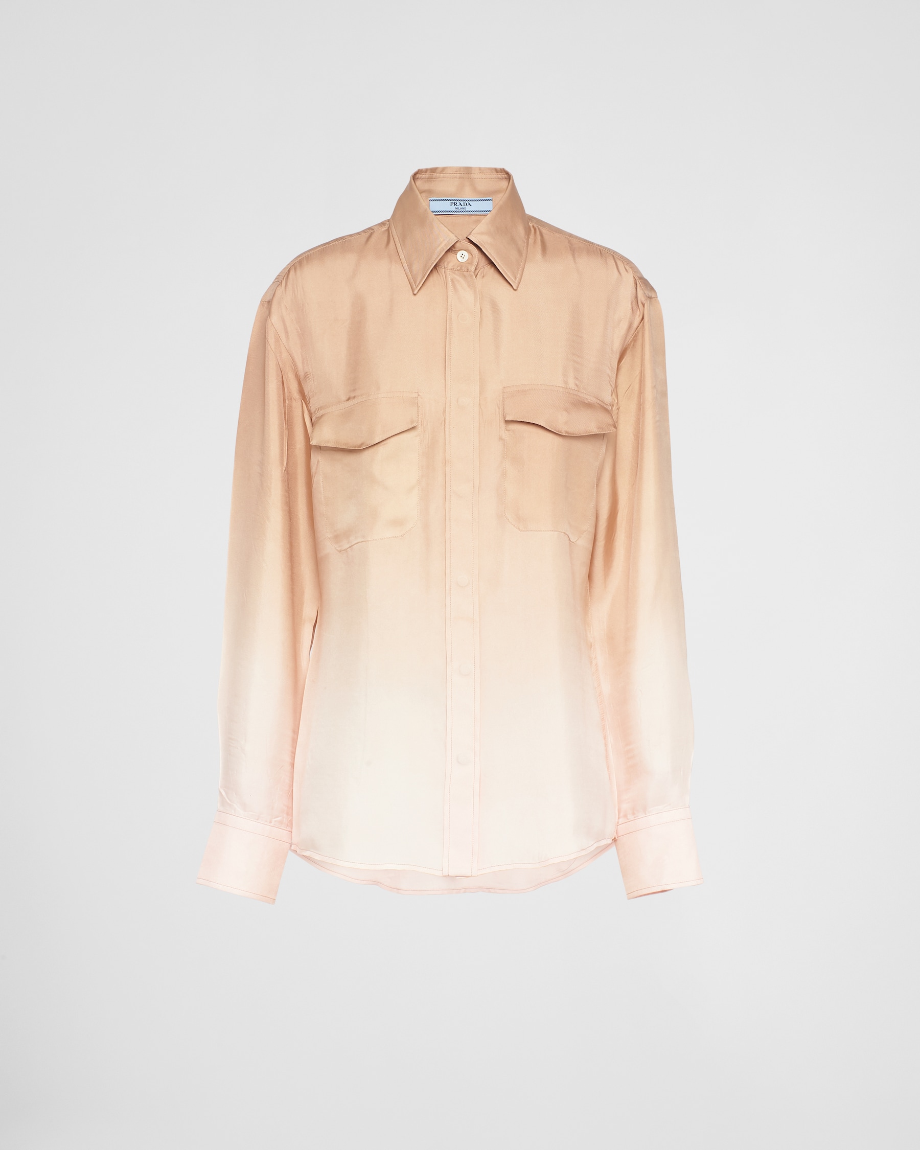 Prada Beige Fabric Pattern Shirt
