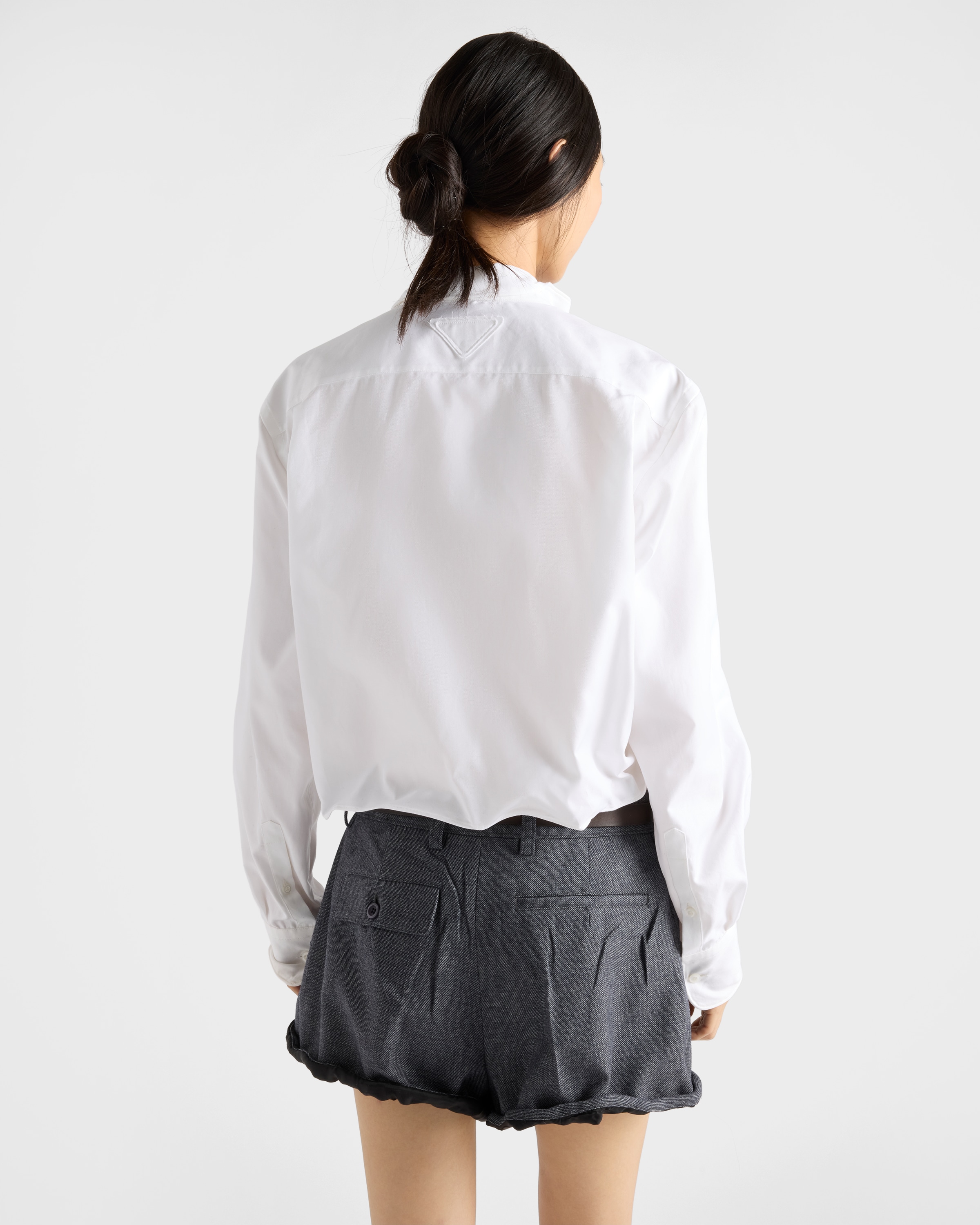 Shapeable cotton shirt