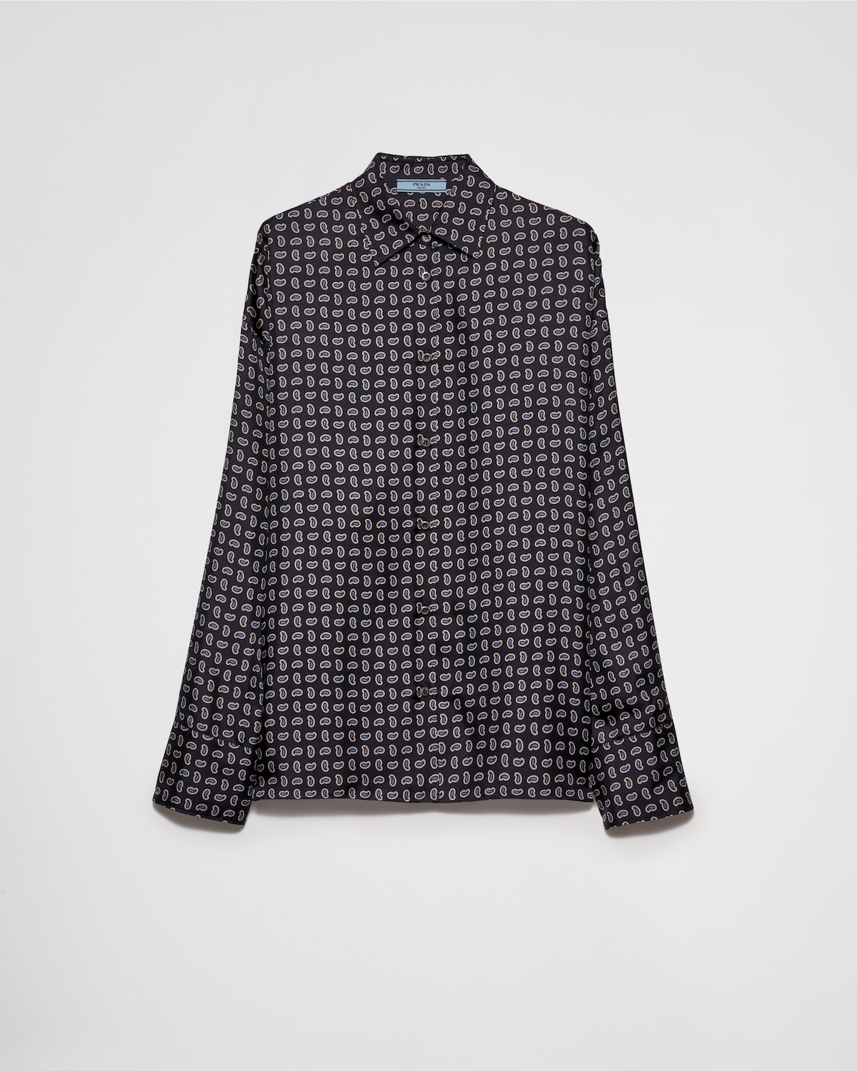 Prada Women Printed Silk Shirt