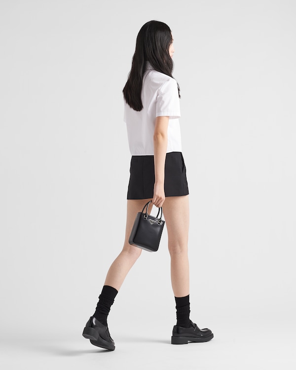 Camicia in popeline a maniche corte Camicia in popeline a maniche corte