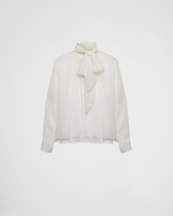 White Poplin shirt | PRADA