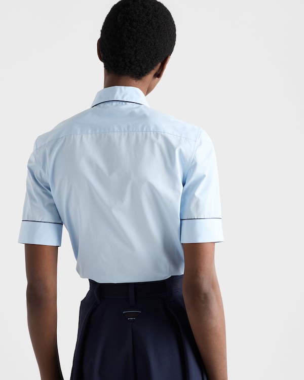 Short-sleeved poplin shirt - Sky Blue Short-sleeved poplin shirt - Sky Blue
