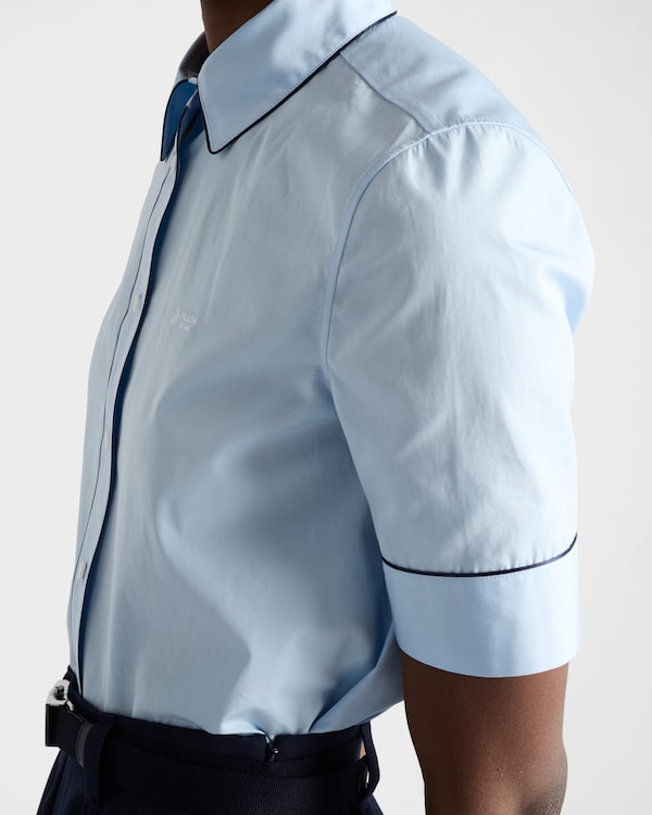 Short-sleeved poplin shirt - Sky Blue Short-sleeved poplin shirt - Sky Blue