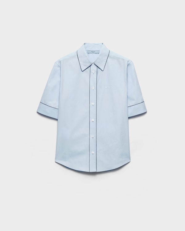 Short-sleeved poplin shirt - Sky Blue Short-sleeved poplin shirt - Sky Blue