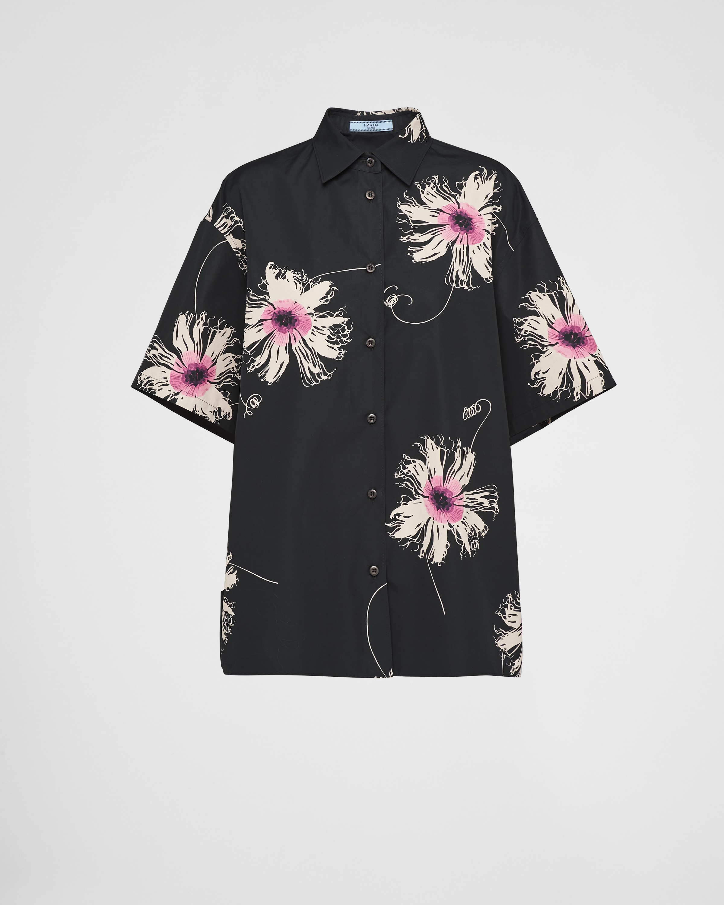 Prada printed poplin shirt new arrivals