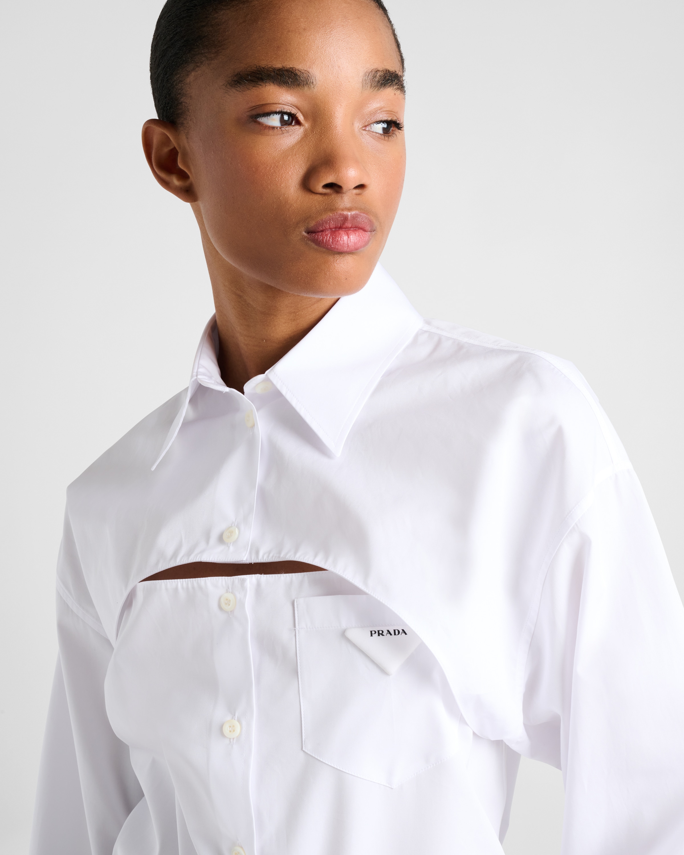 White shop poplin shirt