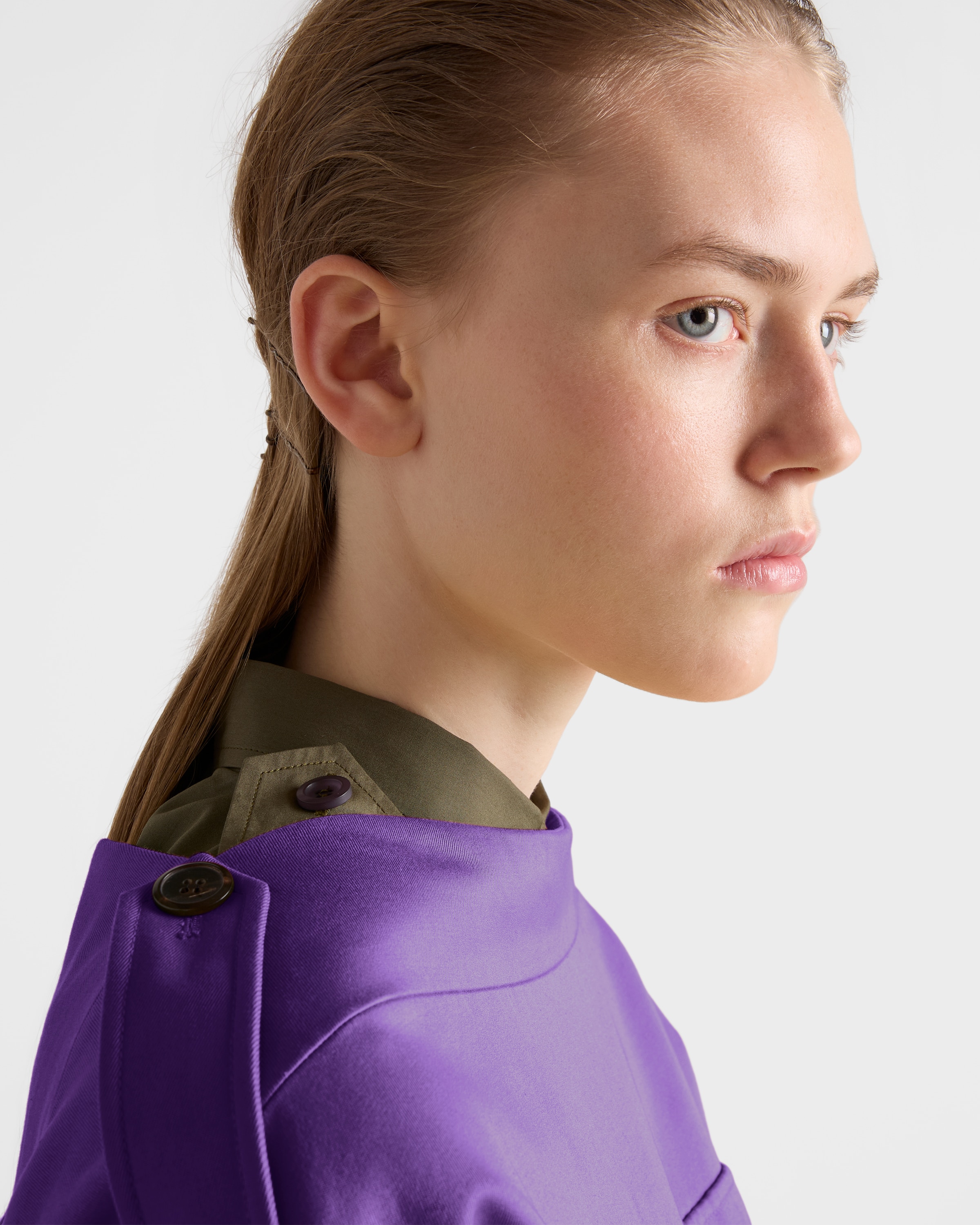 Forest Green Cotton Poplin Shirt | PRADA