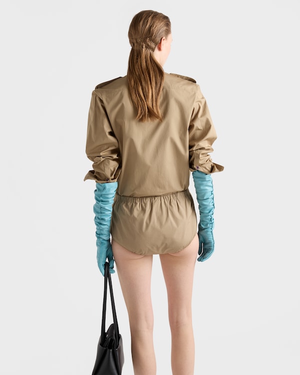 Camicia in popeline di cotone - Mastice Camicia in popeline di cotone - Mastice