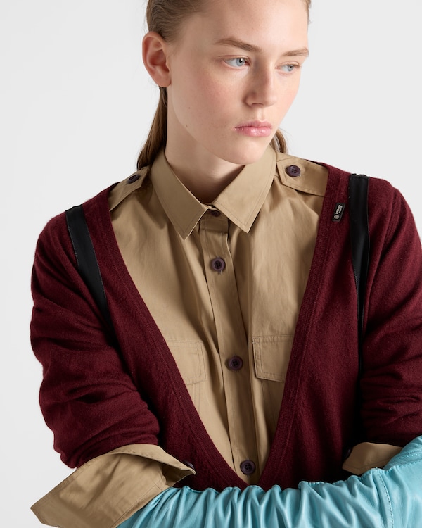 Camicia in popeline di cotone - Mastice Camicia in popeline di cotone - Mastice