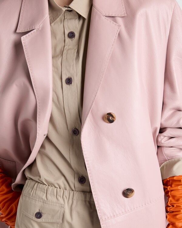 Camicia in popeline di cotone - Calce Camicia in popeline di cotone - Calce