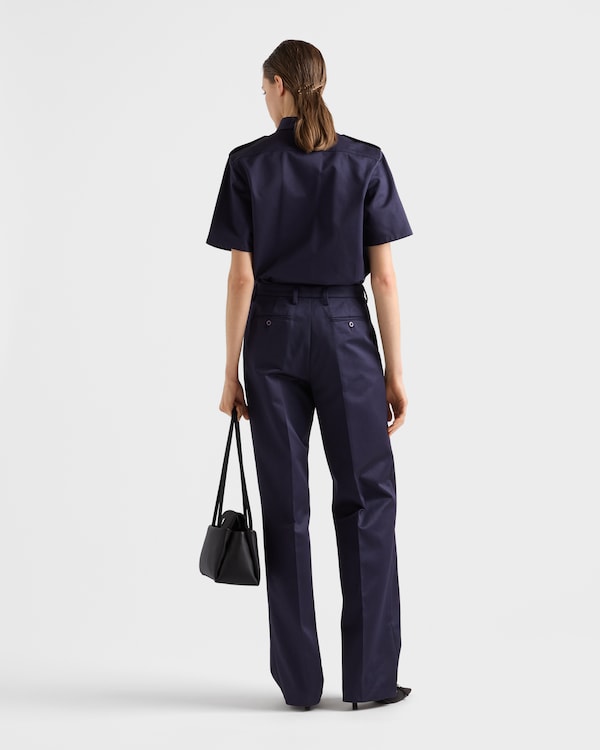 Short-sleeved chino shirt - Navy Short-sleeved chino shirt - Navy