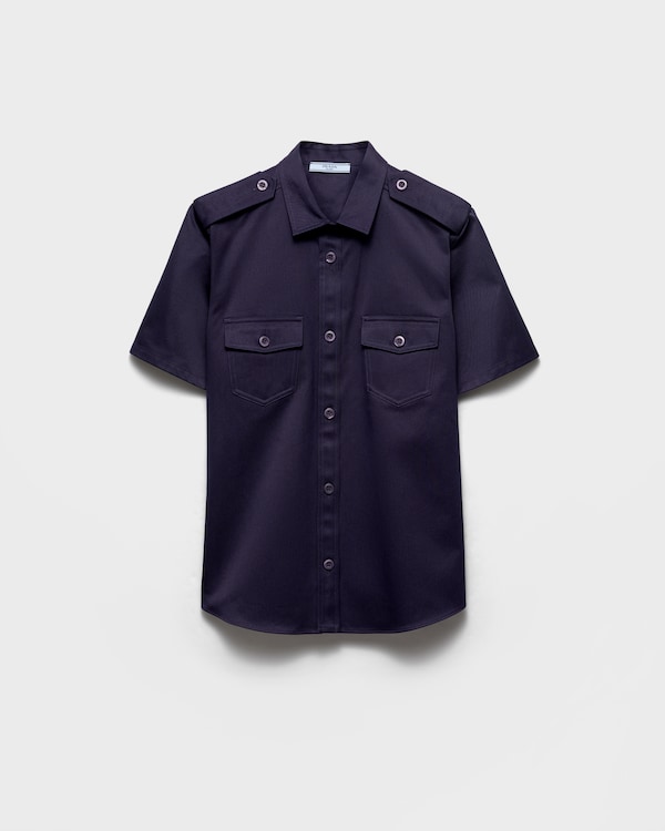 Short-sleeved chino shirt - Navy Short-sleeved chino shirt - Navy