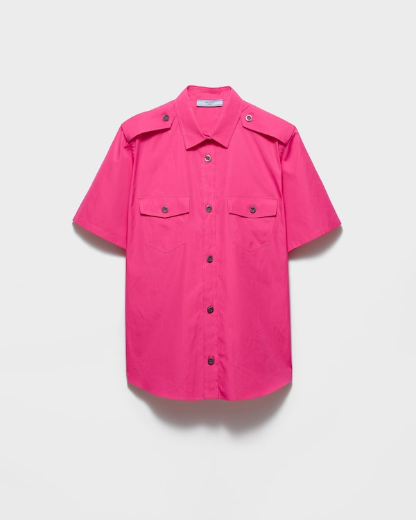 Cotton poplin shirt - Fuchsia Cotton poplin shirt - Fuchsia