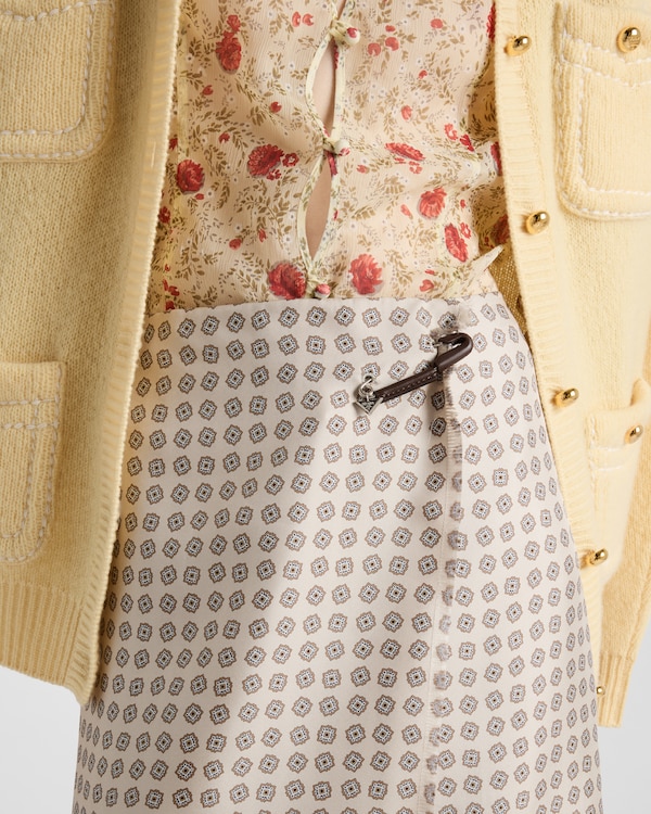 Printed chiffon shirt Printed chiffon shirt