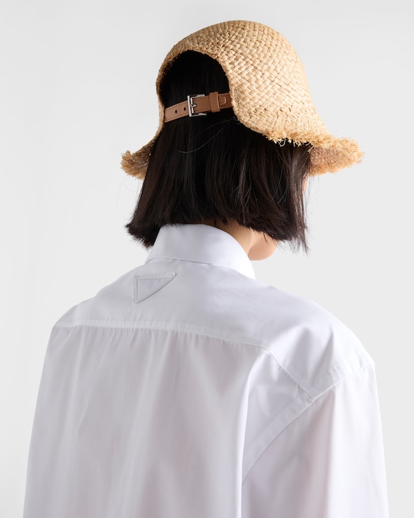 Embroidered poplin shirt - White Embroidered poplin shirt - White