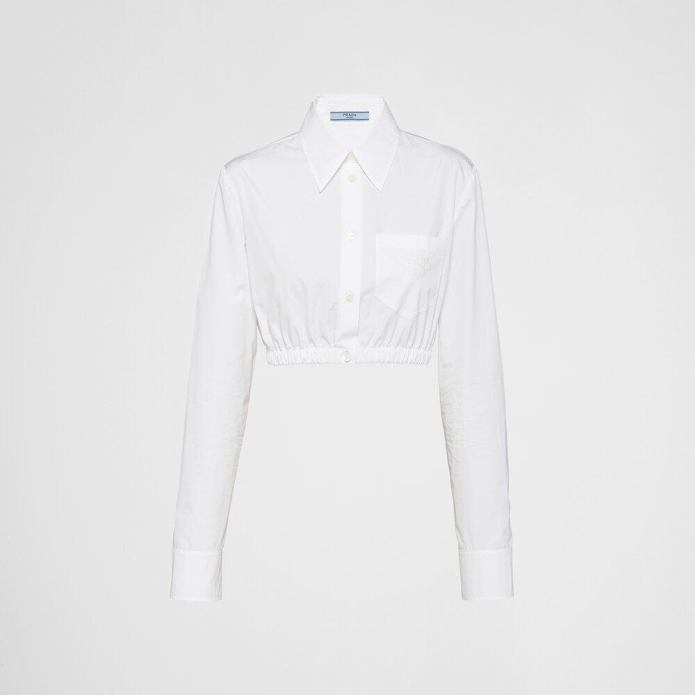 Prada Embroidered poplin shirt 1