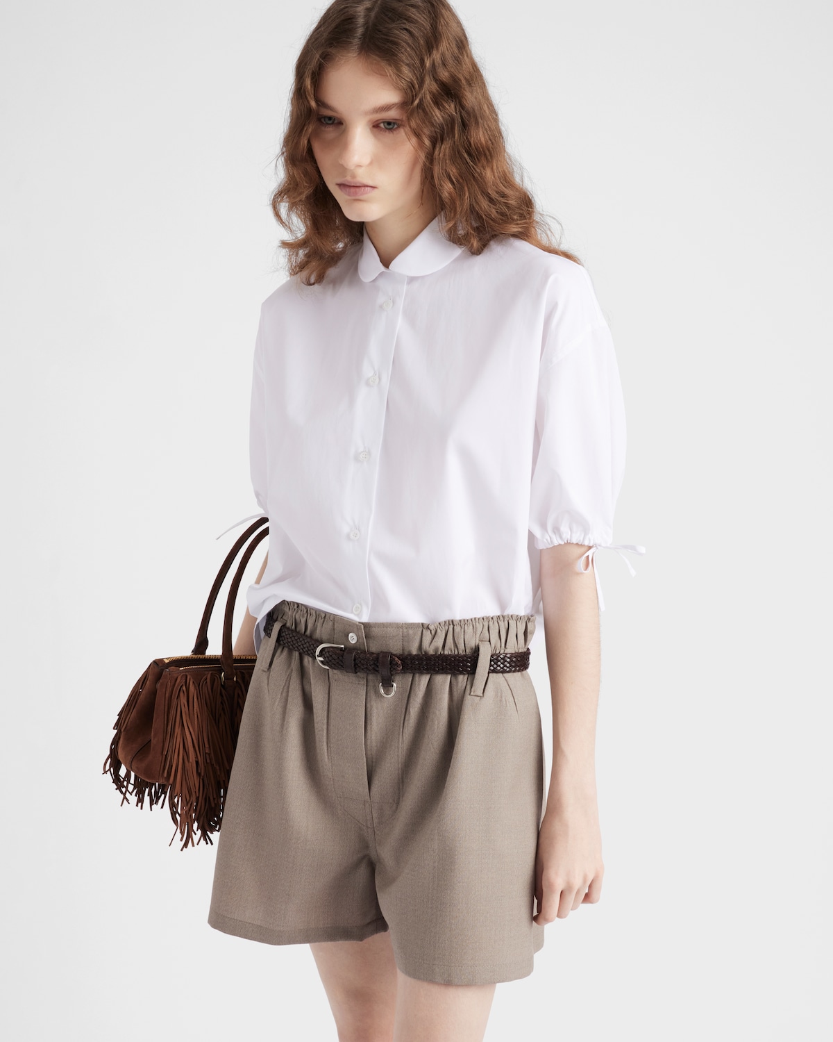 Bibiana Blouse in White Poplin main image 1