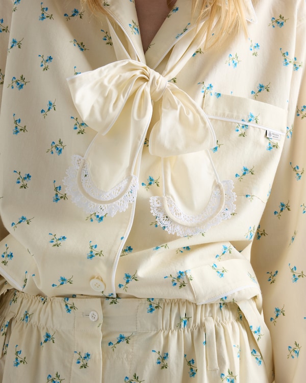 Bouquet print old canvas shirt - Natural Bouquet print old canvas shirt - Natural
