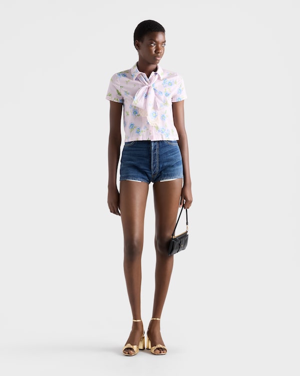 Floral print batiste shirt - Alabaster Pink Floral print batiste shirt - Alabaster Pink