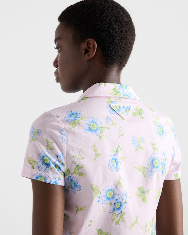 Floral print batiste shirt - Alabaster Pink Floral print batiste shirt - Alabaster Pink