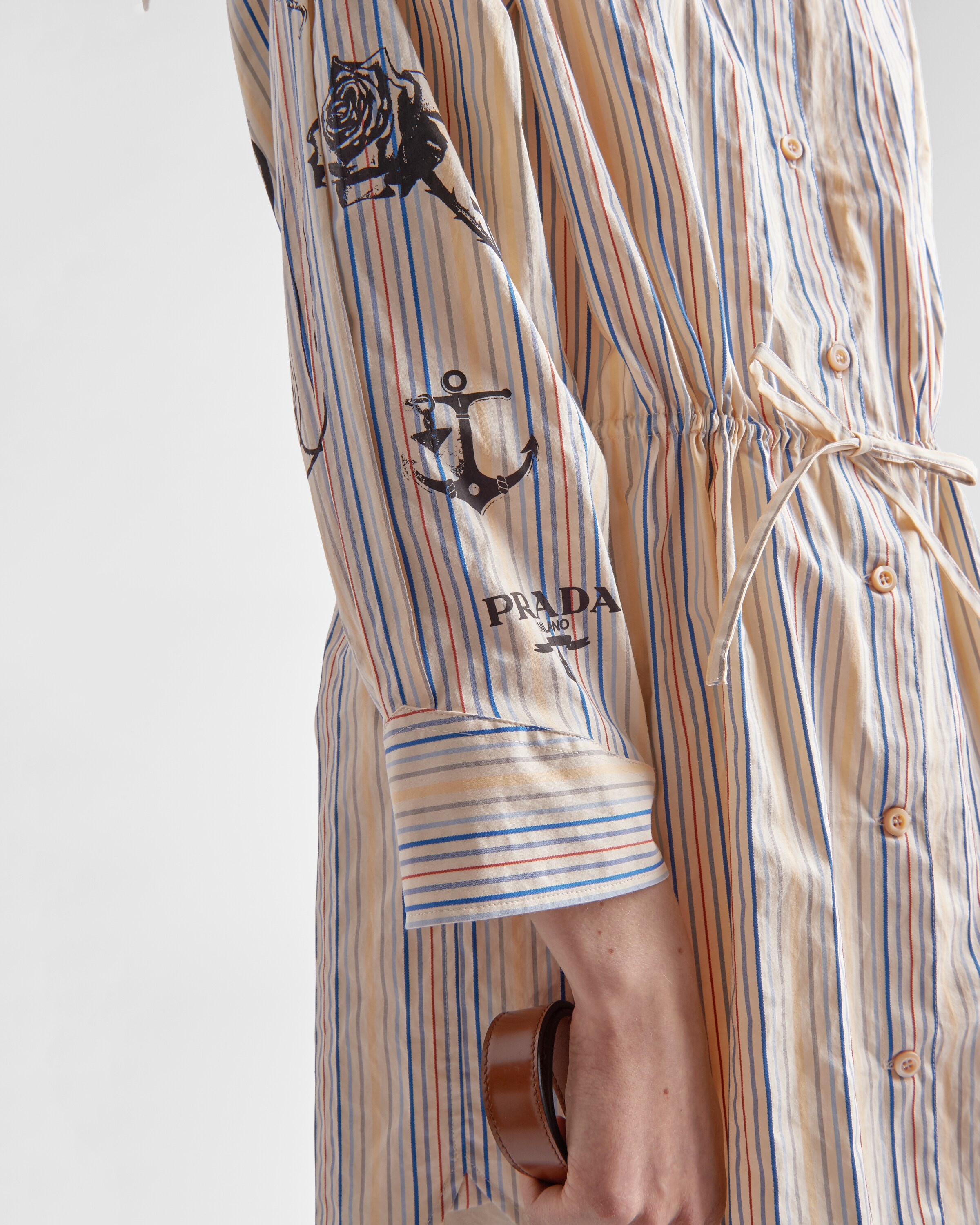 Prada Printed poplin shirt 4