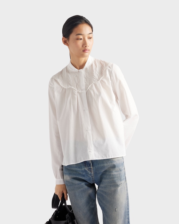 Embroidered batiste shirt Embroidered batiste shirt