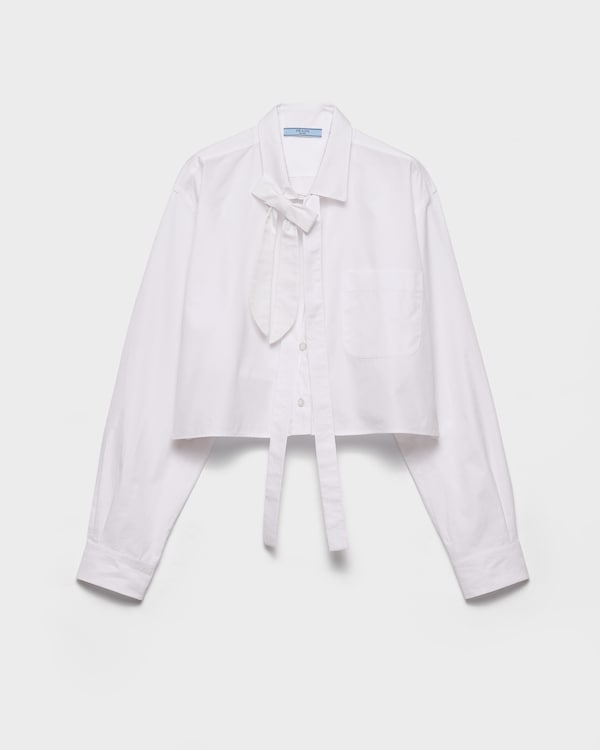 PRADA ホワイト レースアップシャツ 中古・古着通販】PRADA (プラダ) レースシャツワンピース