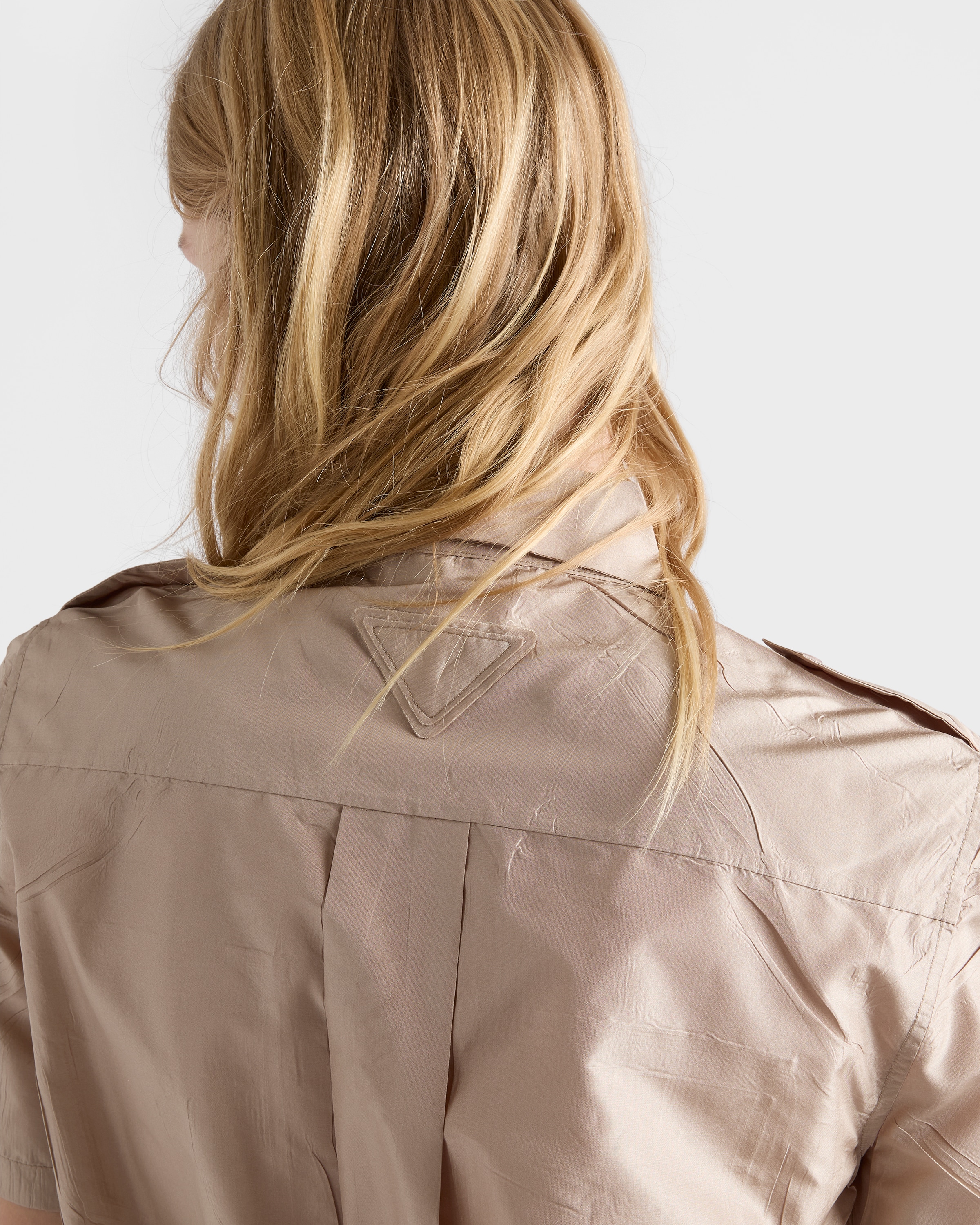 ベージュ 半袖タフタシャツ | PRADA