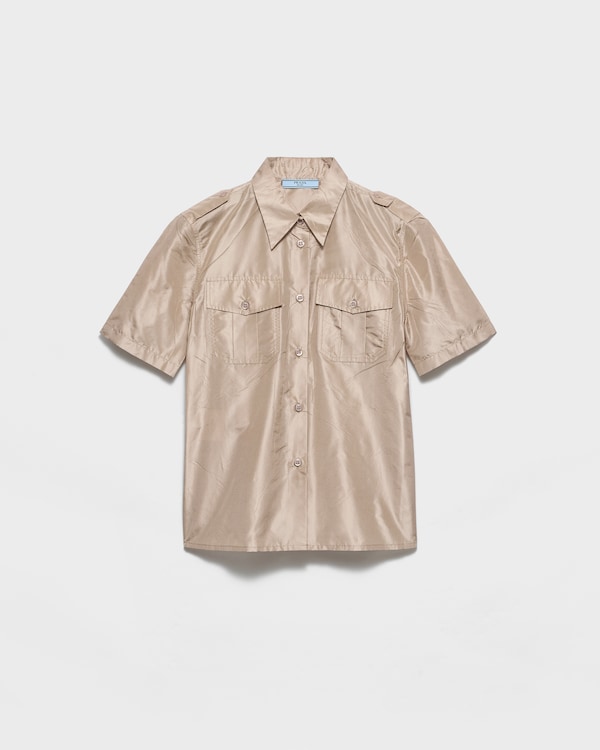 쇼트 슬리브 타페타 셔츠 쇼트 슬리브 타페타 셔츠