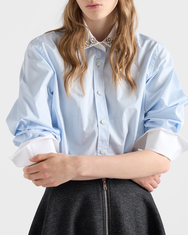 Embroidered poplin shirt - Astro Embroidered poplin shirt - Astro