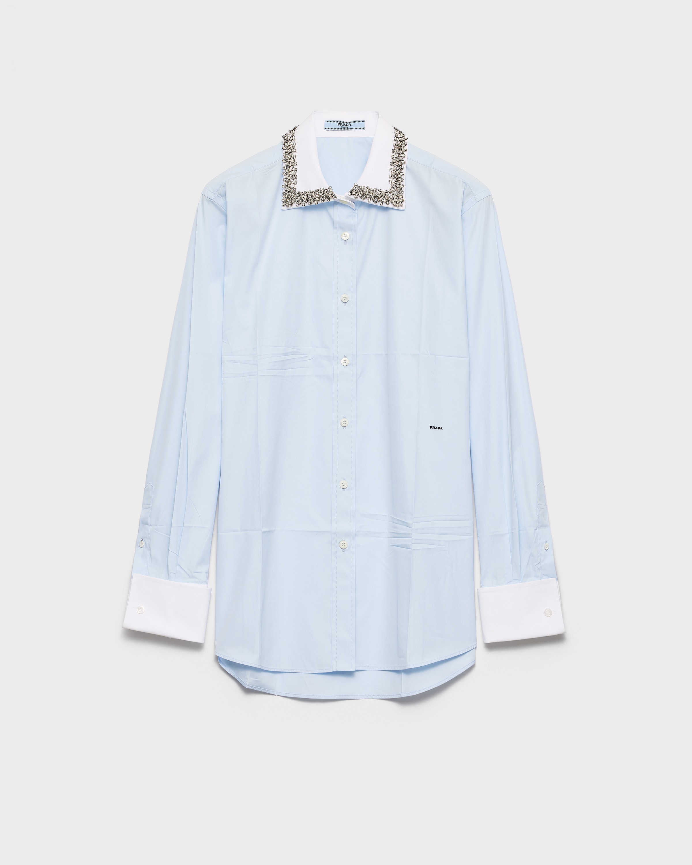 Astro Embroidered Poplin Shirt | PRADA - Netherlands