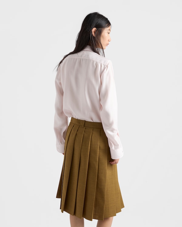 Silk poplin shirt - Petal Pink Silk poplin shirt - Petal Pink