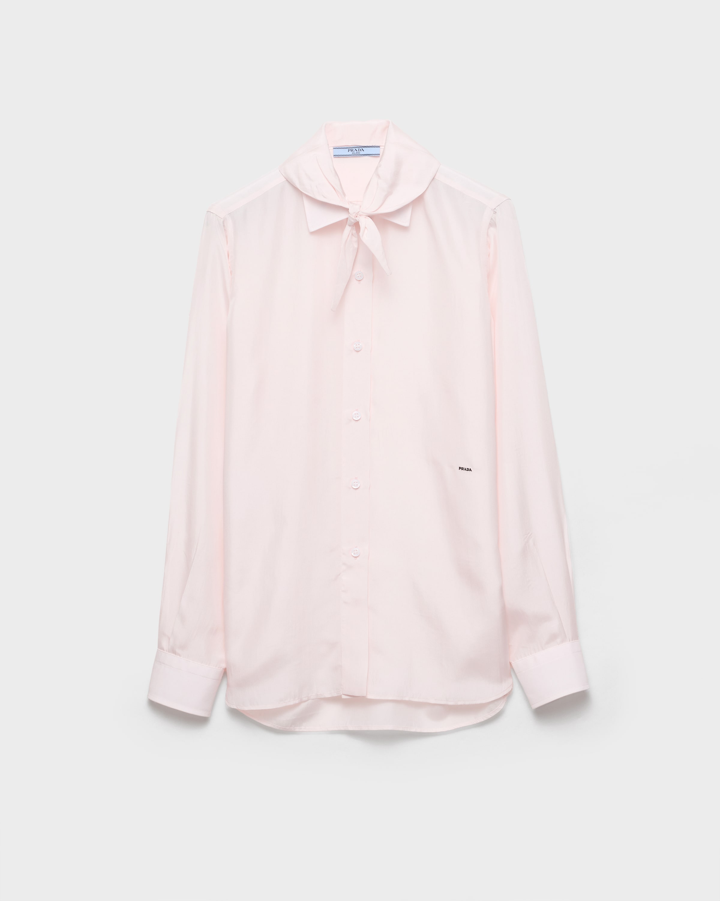 ペタルピンク シルクポプリン シャツ | PRADA - 日本