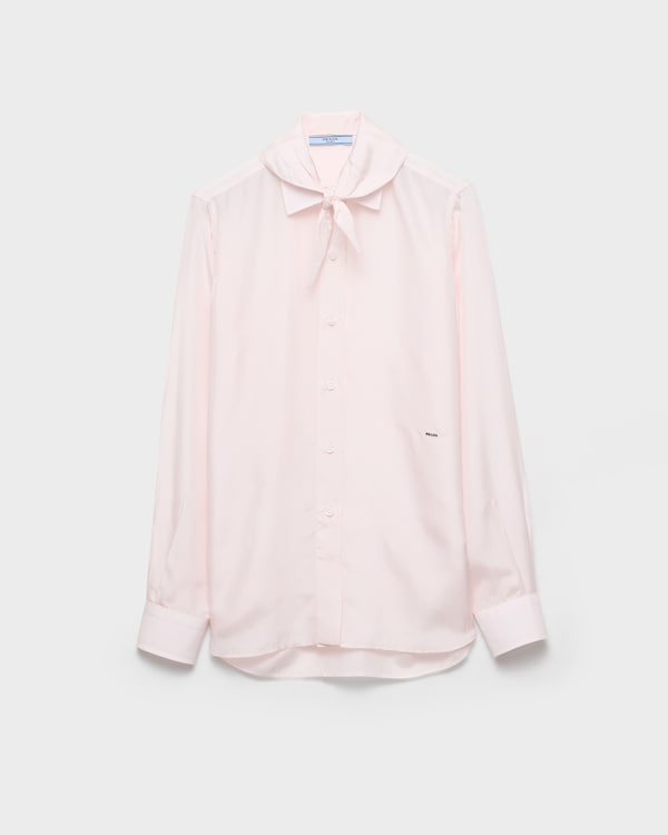 Silk poplin shirt - Petal Pink Silk poplin shirt - Petal Pink