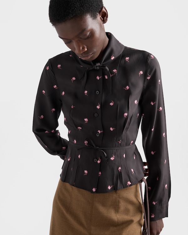 Washed silk shirt - Pink Washed silk shirt - Pink