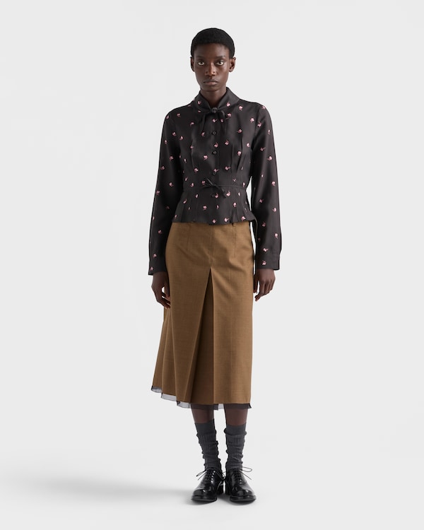 Washed silk shirt - Pink Washed silk shirt - Pink