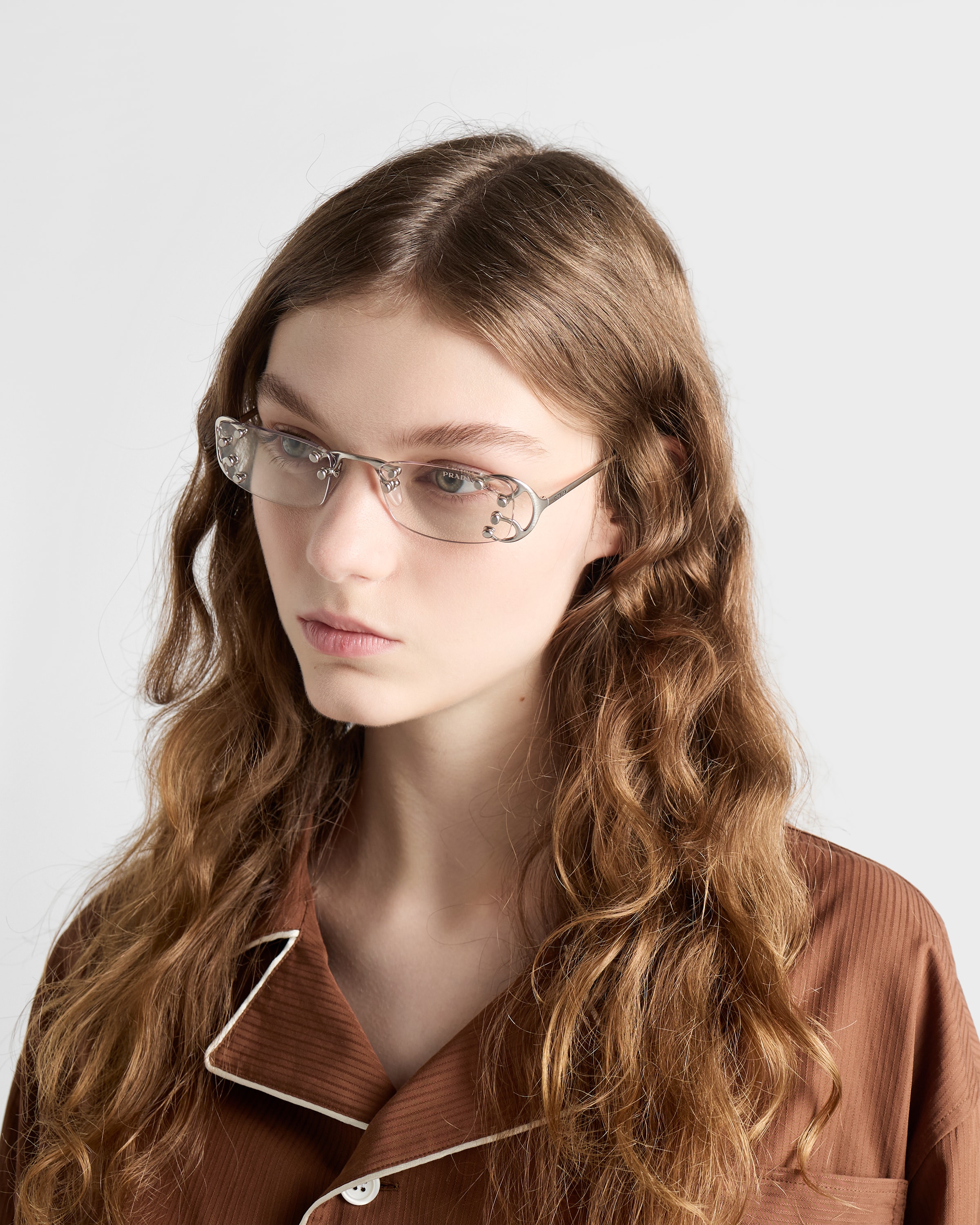 Prada Hemd Aus Baumwolle In Brown